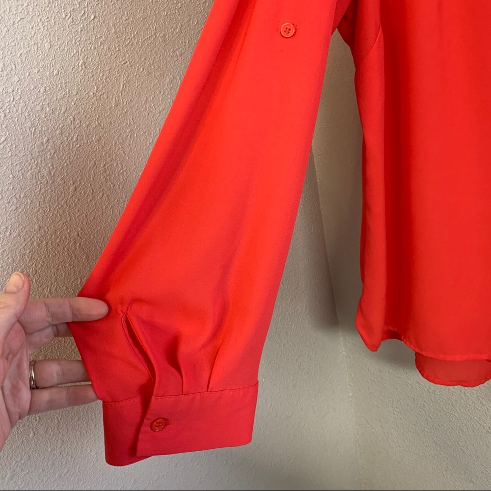 Covington Button Down Blouse Convertible Sleeves - image 6